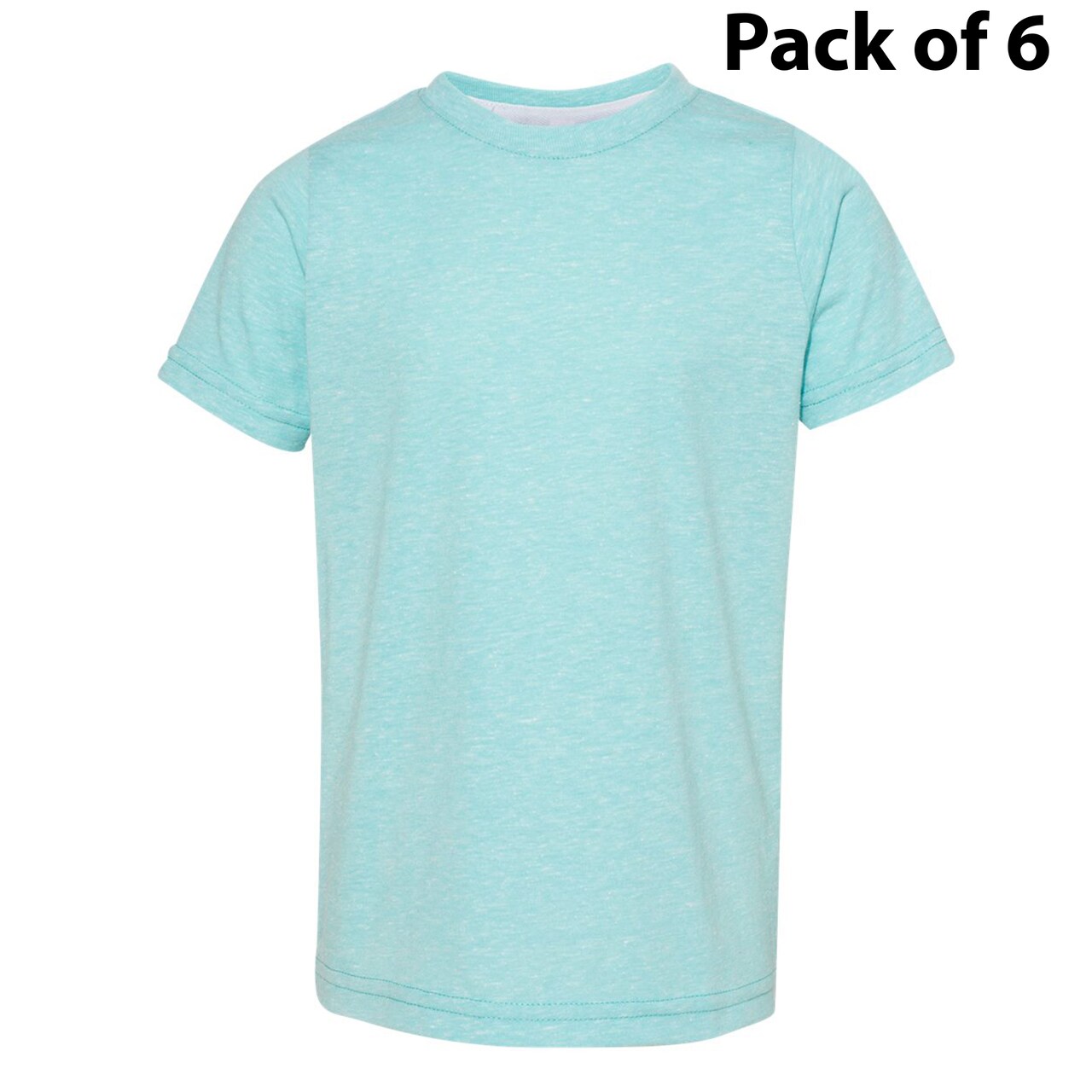 Rabbit Skins® Crew Short Sleeve Toddler Harborside Melange T-Shirt